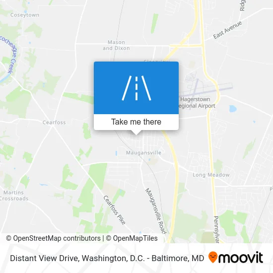 Distant View Drive map