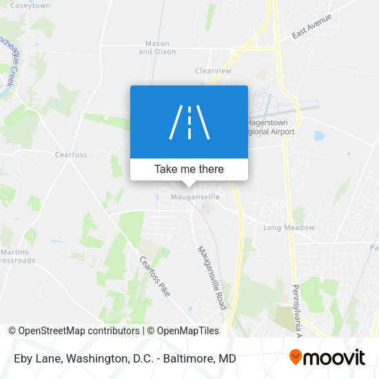 Eby Lane map