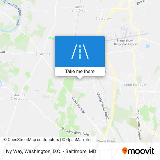 Ivy Way map