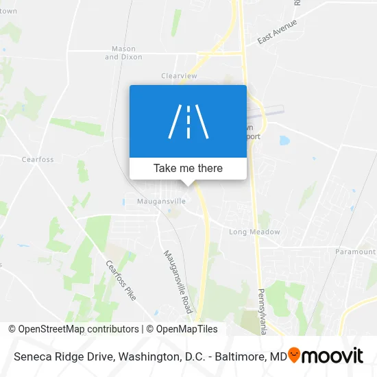 Seneca Ridge Drive map