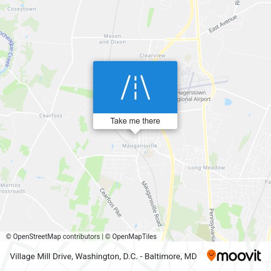 Village Mill Drive map
