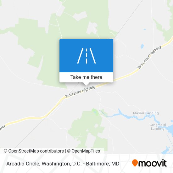 Mapa de Arcadia Circle