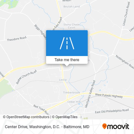Center Drive map