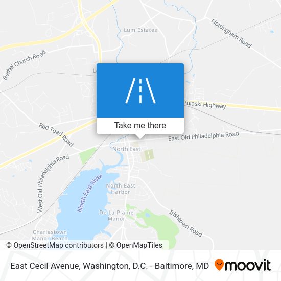 Mapa de East Cecil Avenue