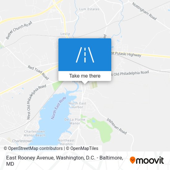 East Rooney Avenue map