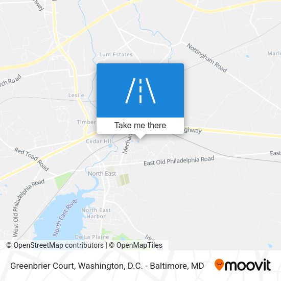 Mapa de Greenbrier Court
