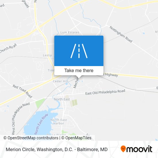 Merion Circle map