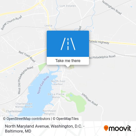 North Maryland Avenue map