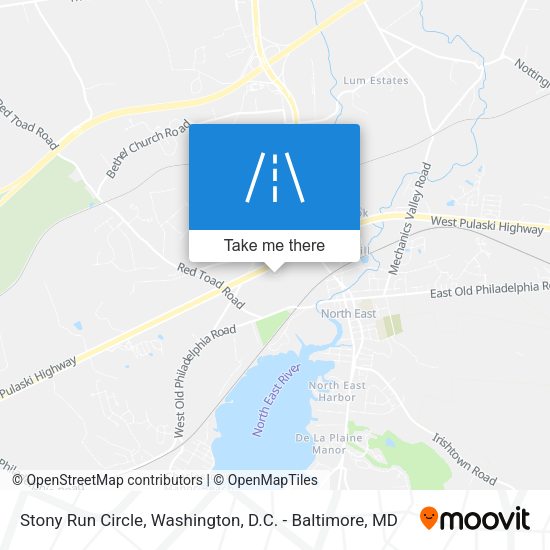 Stony Run Circle map
