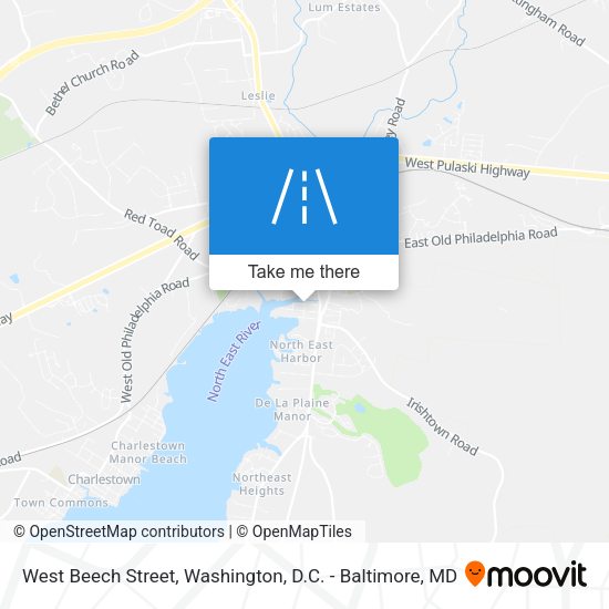 Mapa de West Beech Street