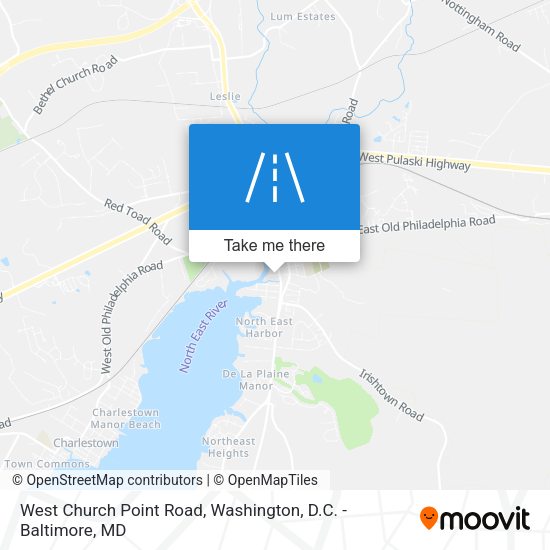 Mapa de West Church Point Road