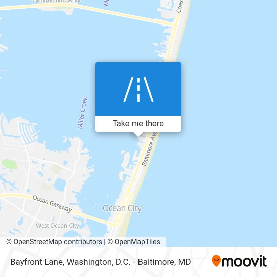 Bayfront Lane map