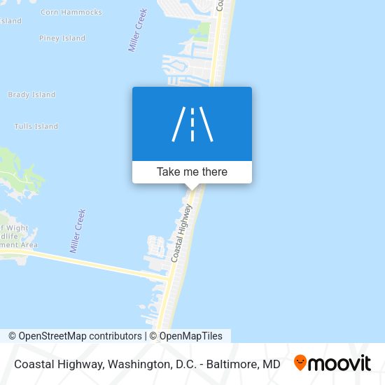 Coastal Highway map