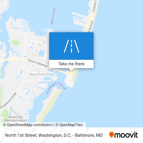 North 1st Street map