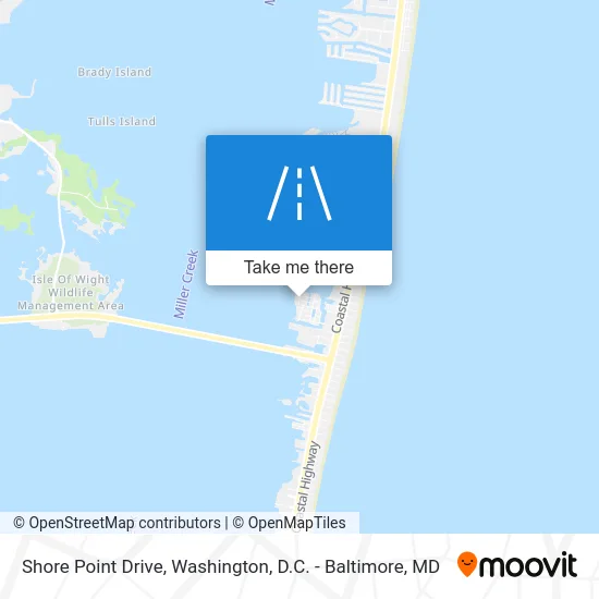 Shore Point Drive map