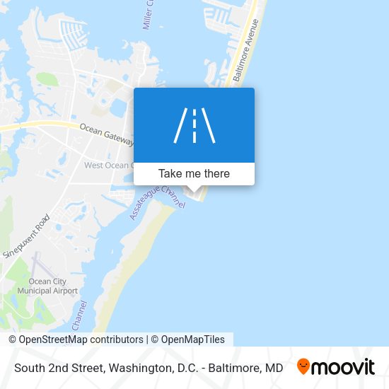 South 2nd Street map