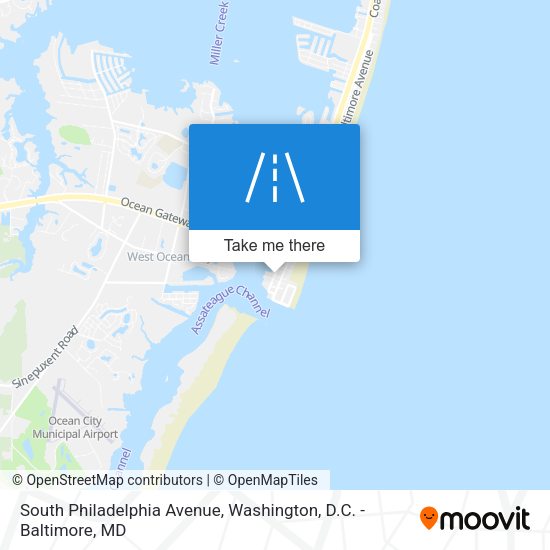Mapa de South Philadelphia Avenue