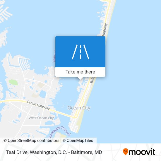 Teal Drive map