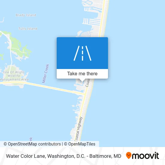 Water Color Lane map