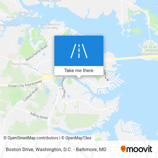 Boston Drive map