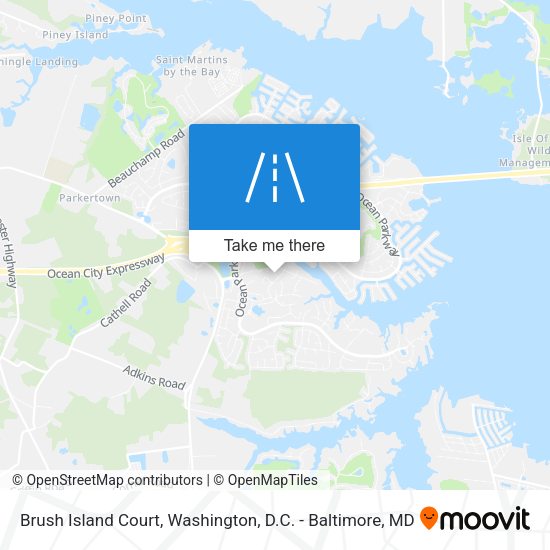 Mapa de Brush Island Court