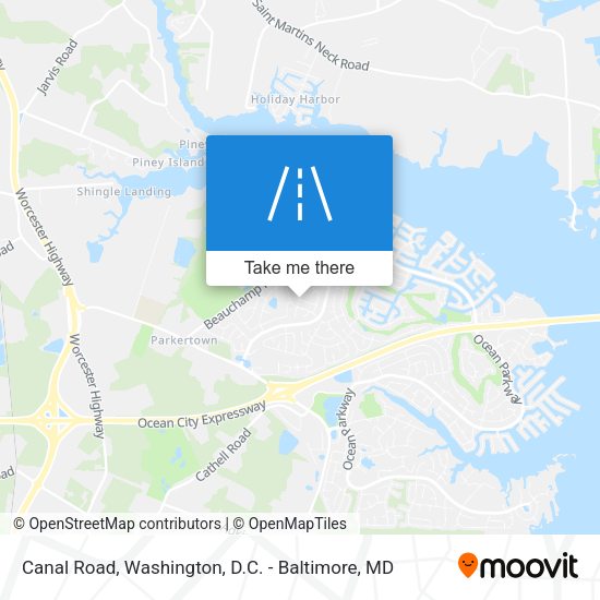 Canal Road map