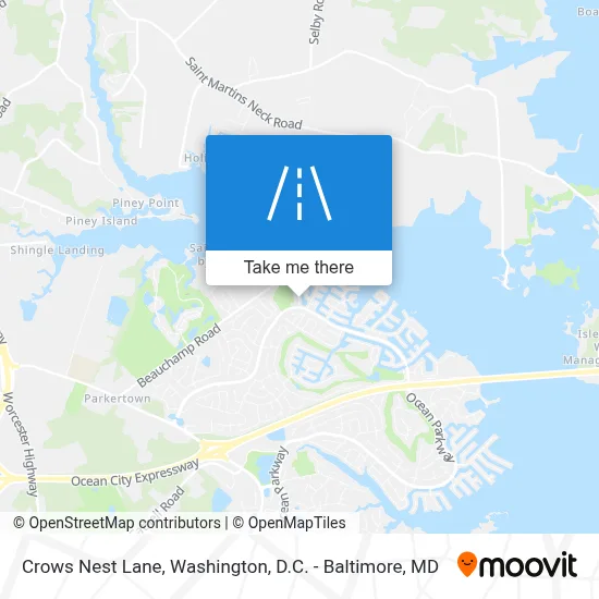 Crows Nest Lane map