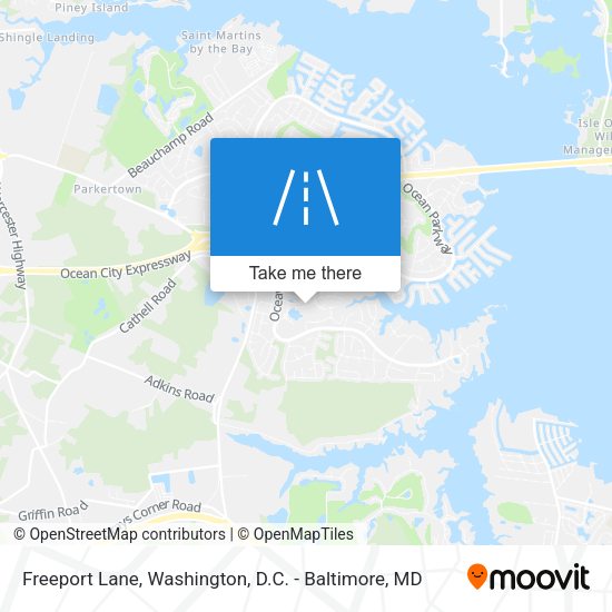 Freeport Lane map