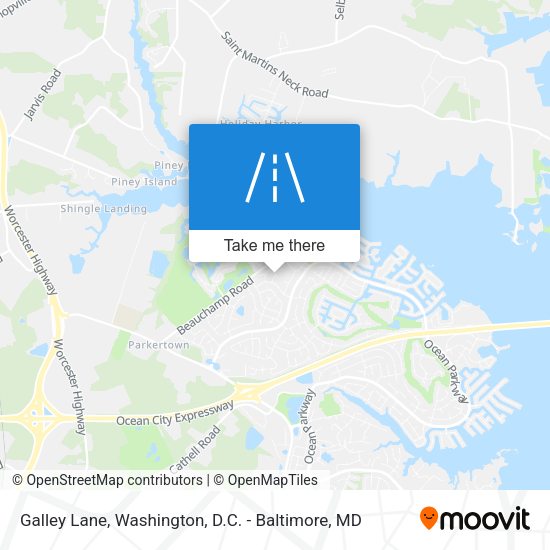 Galley Lane map