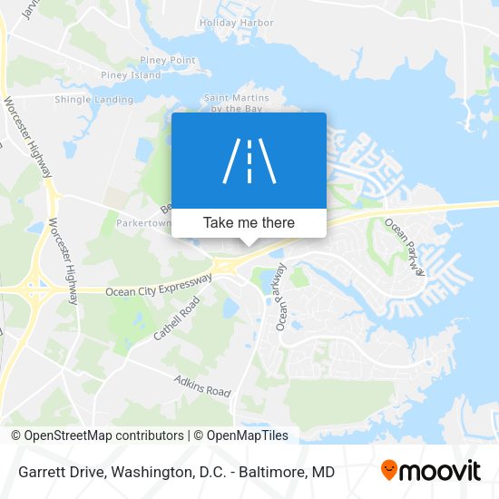 Garrett Drive map