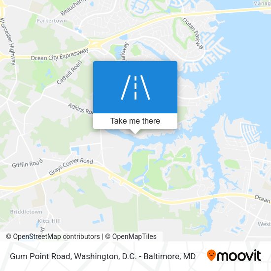 Gum Point Road map