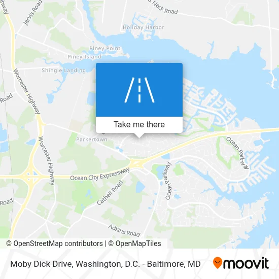 Moby Dick Drive map