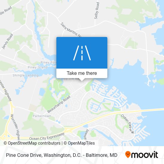 Pine Cone Drive map