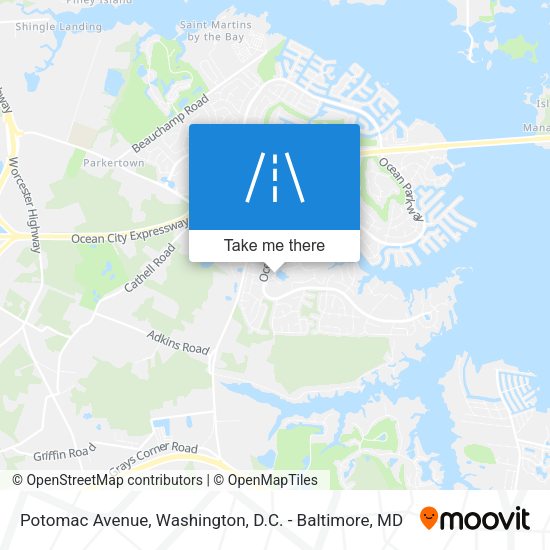 Potomac Avenue map