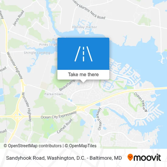 Sandyhook Road map