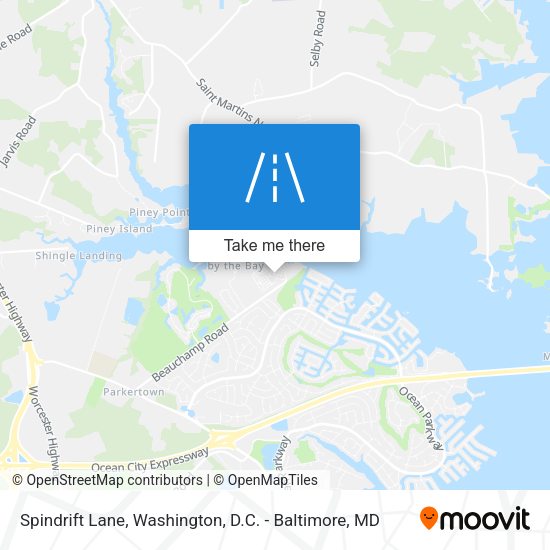 Spindrift Lane map