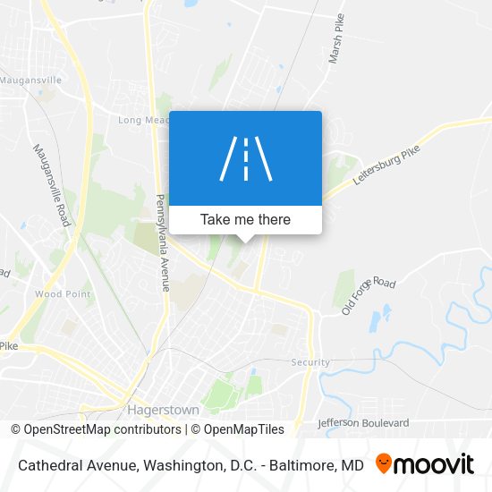 Cathedral Avenue map