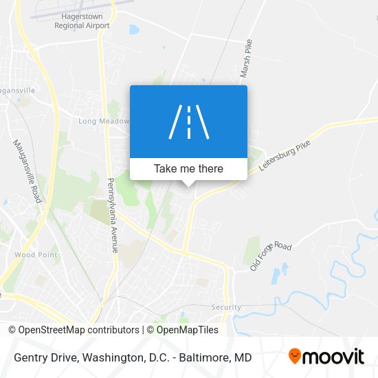 Gentry Drive map