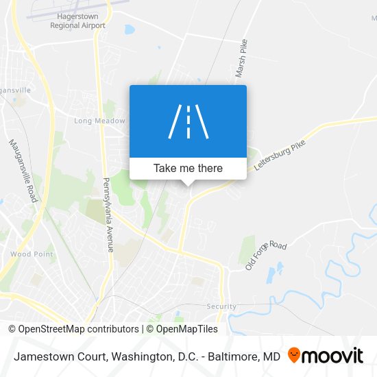 Mapa de Jamestown Court