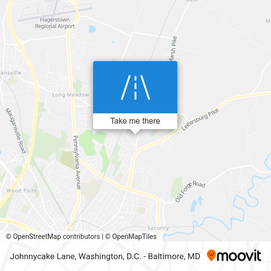 Johnnycake Lane map