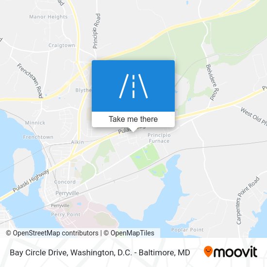 Bay Circle Drive map
