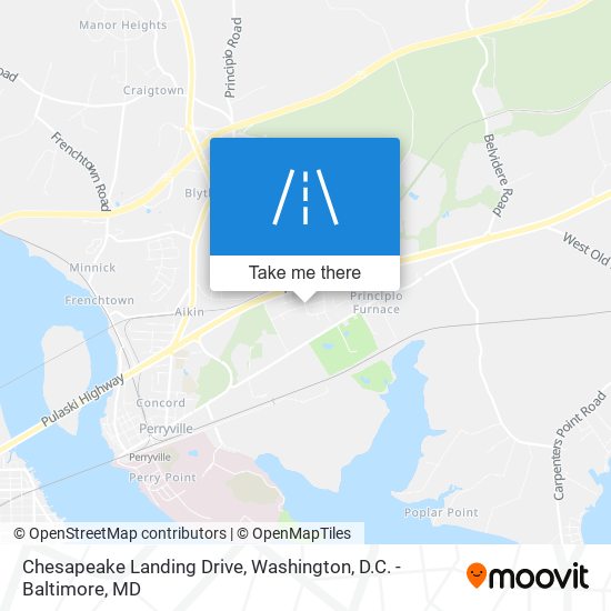 Chesapeake Landing Drive map