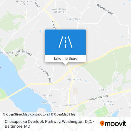 Mapa de Chesapeake Overlook Parkway