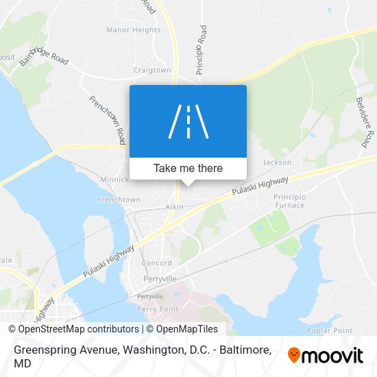 Greenspring Avenue map
