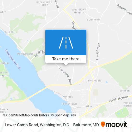 Lower Camp Road map