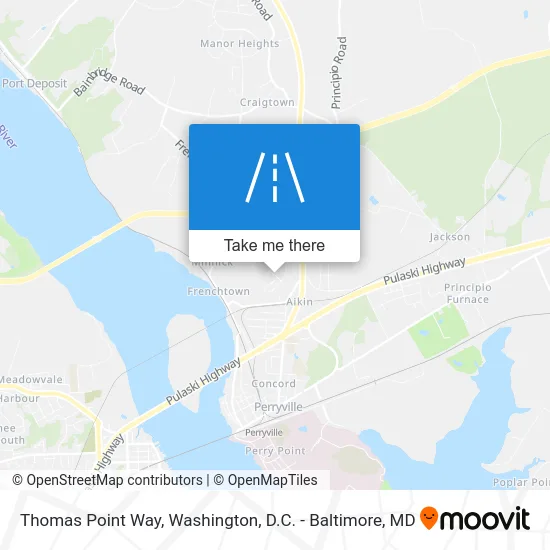 Thomas Point Way map