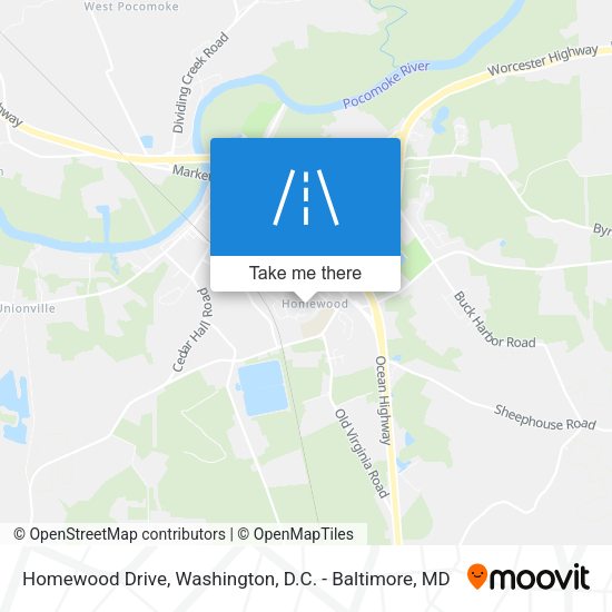 Mapa de Homewood Drive