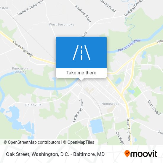 Oak Street map