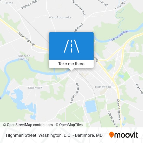 Tilghman Street map
