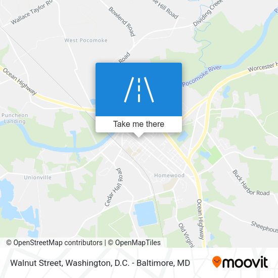 Mapa de Walnut Street